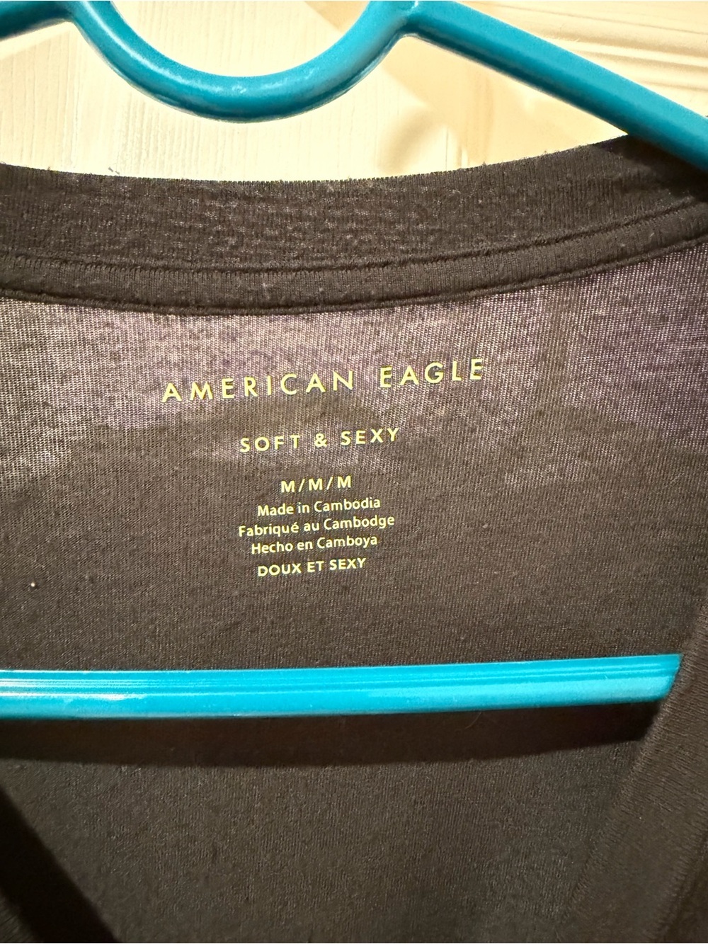 American Eagle Outfitters Soft & Sexy Tee in Black